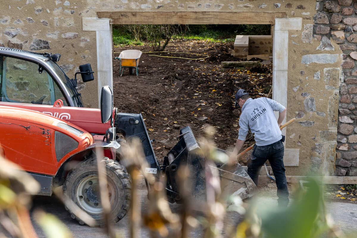 encadrement pierre de taille-pilier de portail