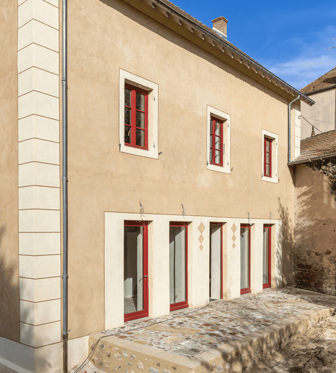 Restauration enduits maison de village