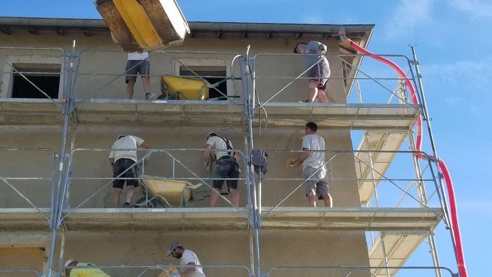 equipe chantier facade